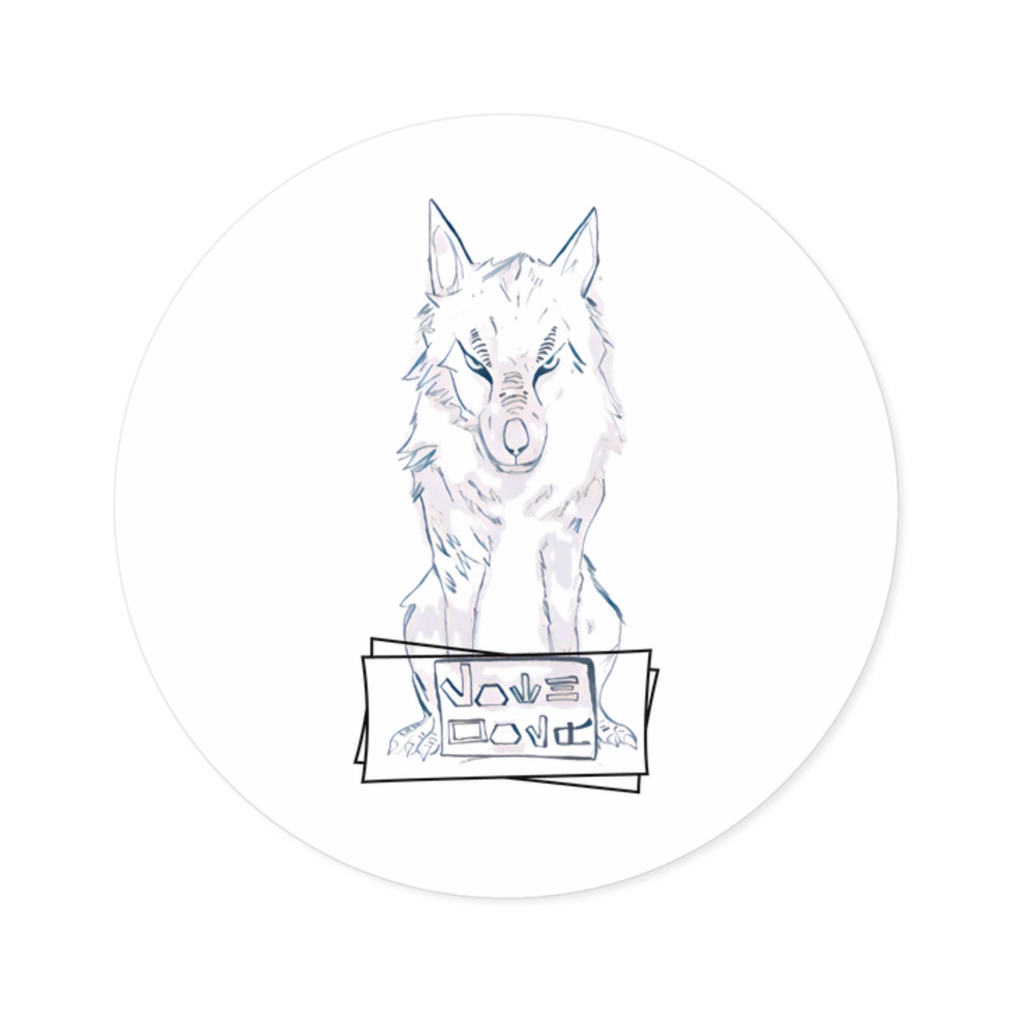 Wolf Waterproof Sticker