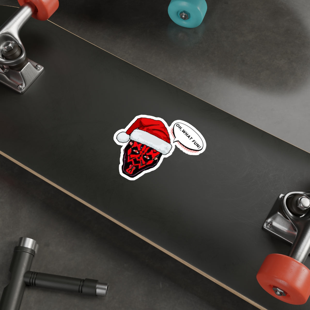 Dark Christmas Water Proof Sticker