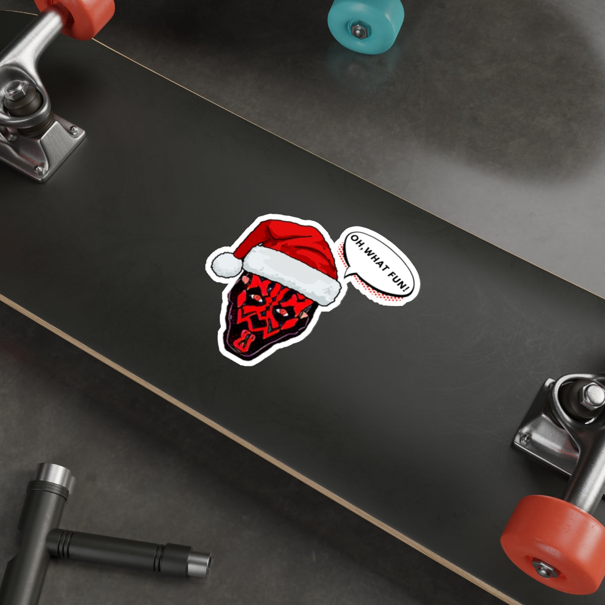 Dark Christmas Water Proof Sticker