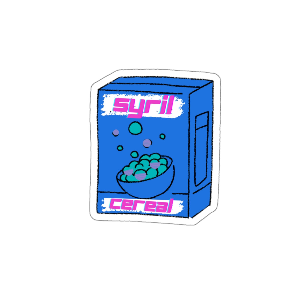 Cereal Waterproof Sticker
