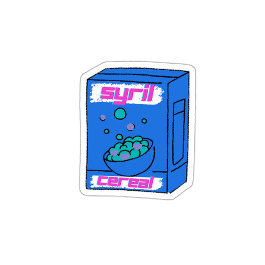 Cereal  Waterproof Sticker