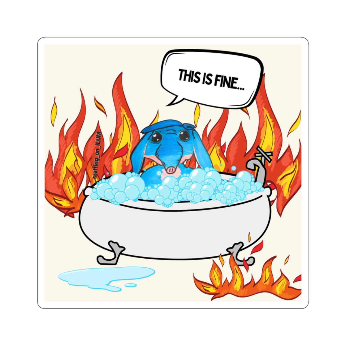 Elephant Meme Sticker