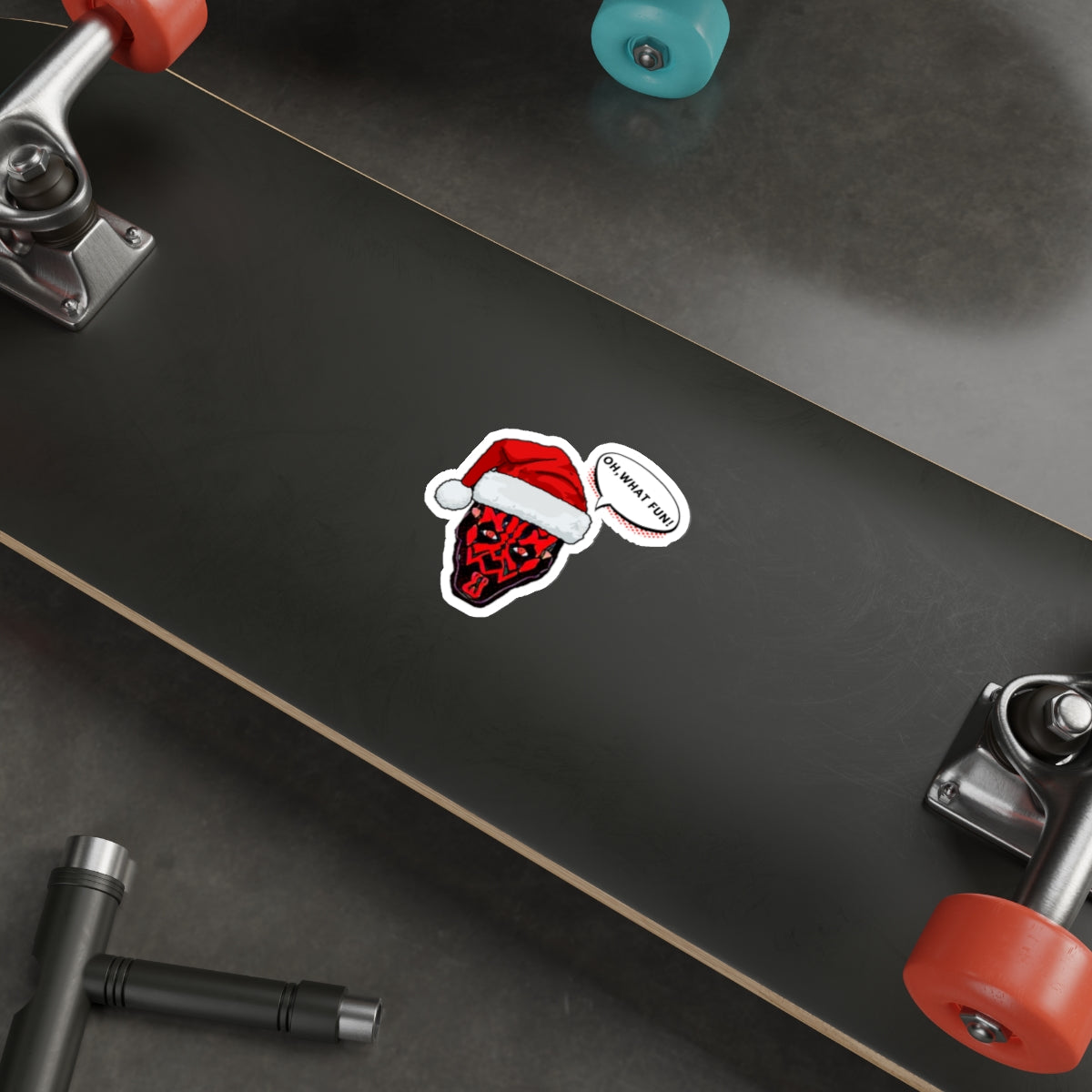 Dark Christmas Water Proof Sticker