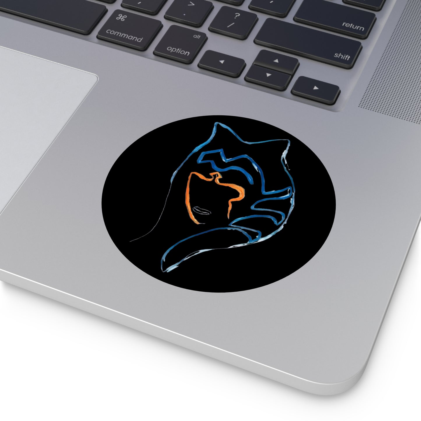 Gray Warrior Waterproof Sticker
